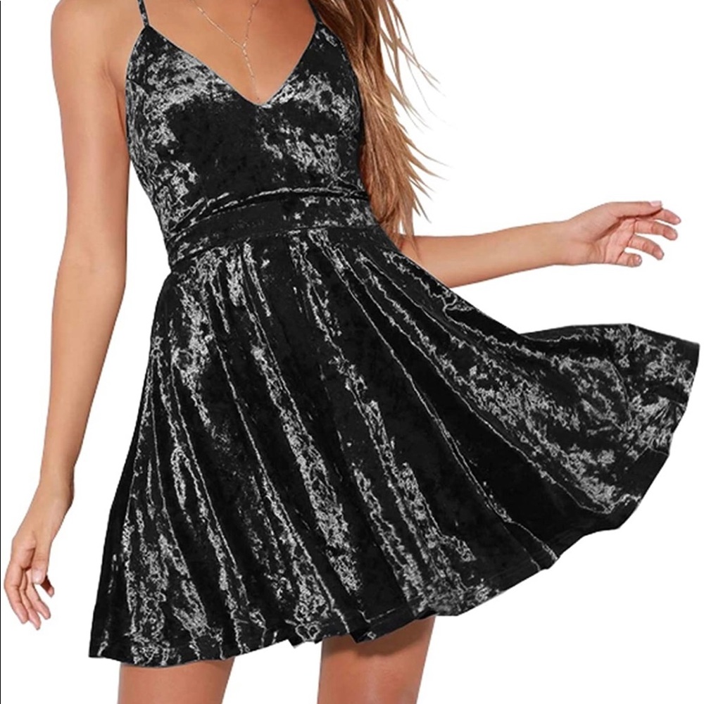 Crushed velvet LBD